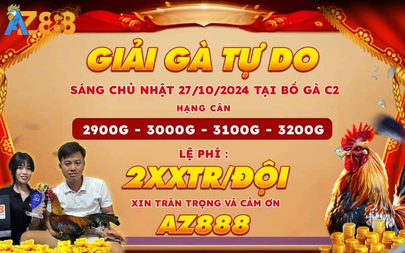 Thông Báo Giải Gà Tự Do Ngày 27/10/2024 Tại Bồ Gà CPC2