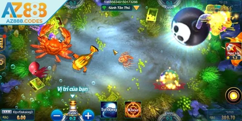 Đồ họa 3D và trải nghiệm thị giác trong Đánh Cá Vui Vẻ AZ888