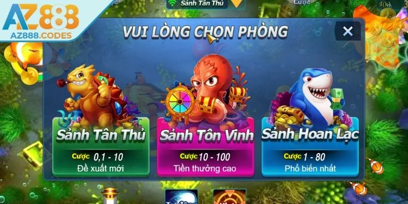Phòng cao thủ trong Đánh Cá Vui Vẻ AZ888 