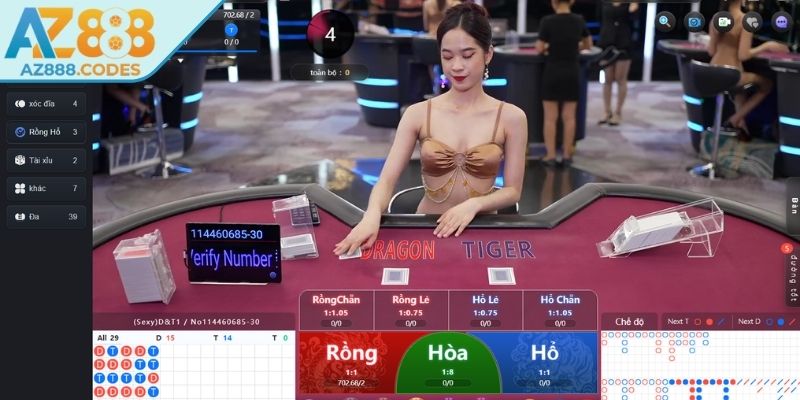 Cược phụ tại Dragon Tiger AZ888