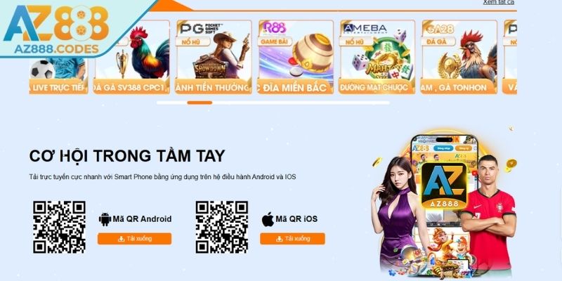 Tải App az888 2 Cài đặt và cấp quyền